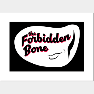 The Forbidden Bone (white abstract BG) Posters and Art